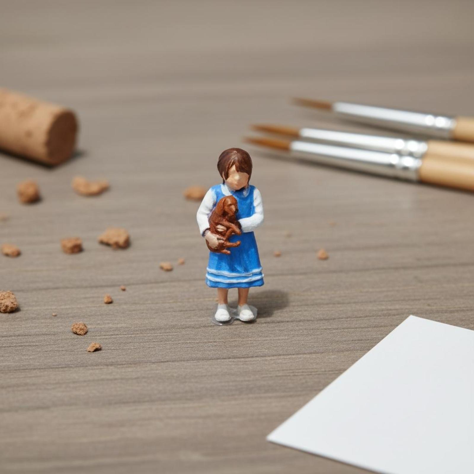 3D Printing Figure - Park Scene Figure 3D Printed Diorama