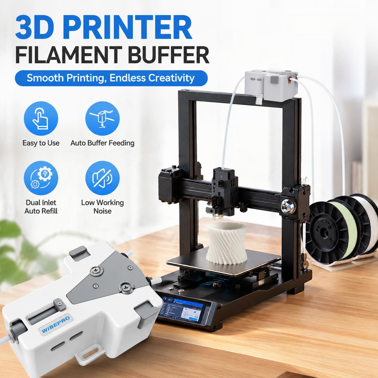 Pla Filament 1.75Mm - WISEPRO 3D Printer Filament Tangent PLA/ABS