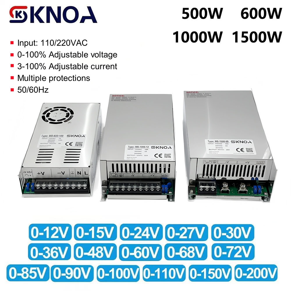 500W 600W 1000W 1500W Adjustab - 3D Printer Power Supply ulasan dan harga