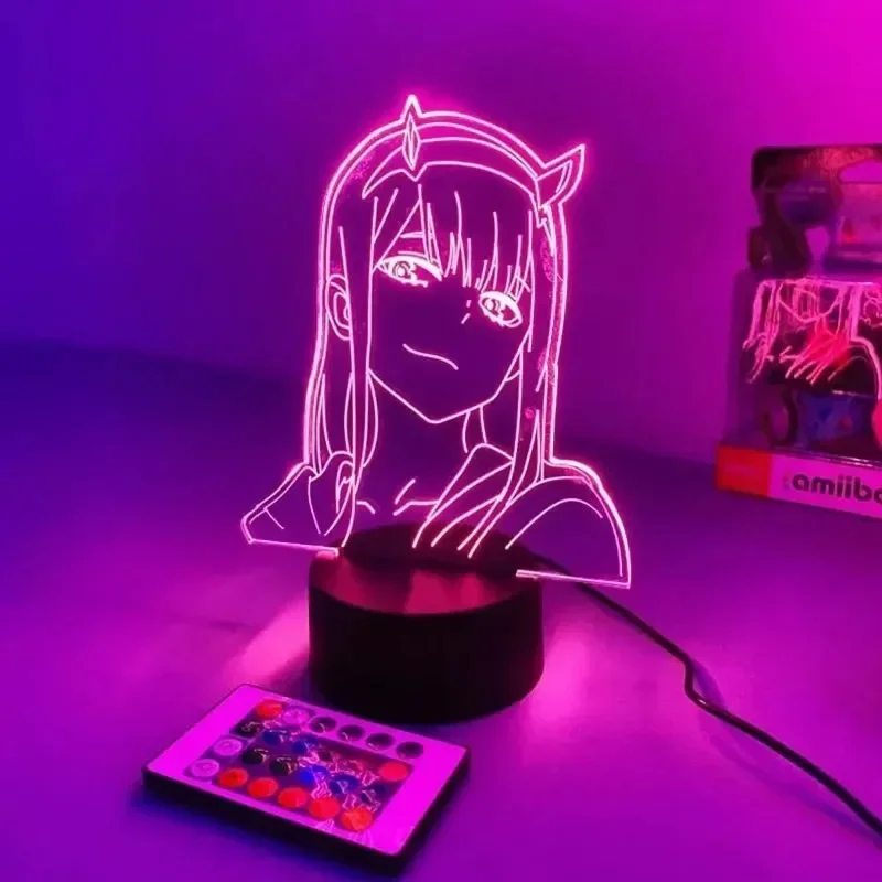 Zero Two Anime Night Light Act - 3D Printing Figure ulasan dan harga