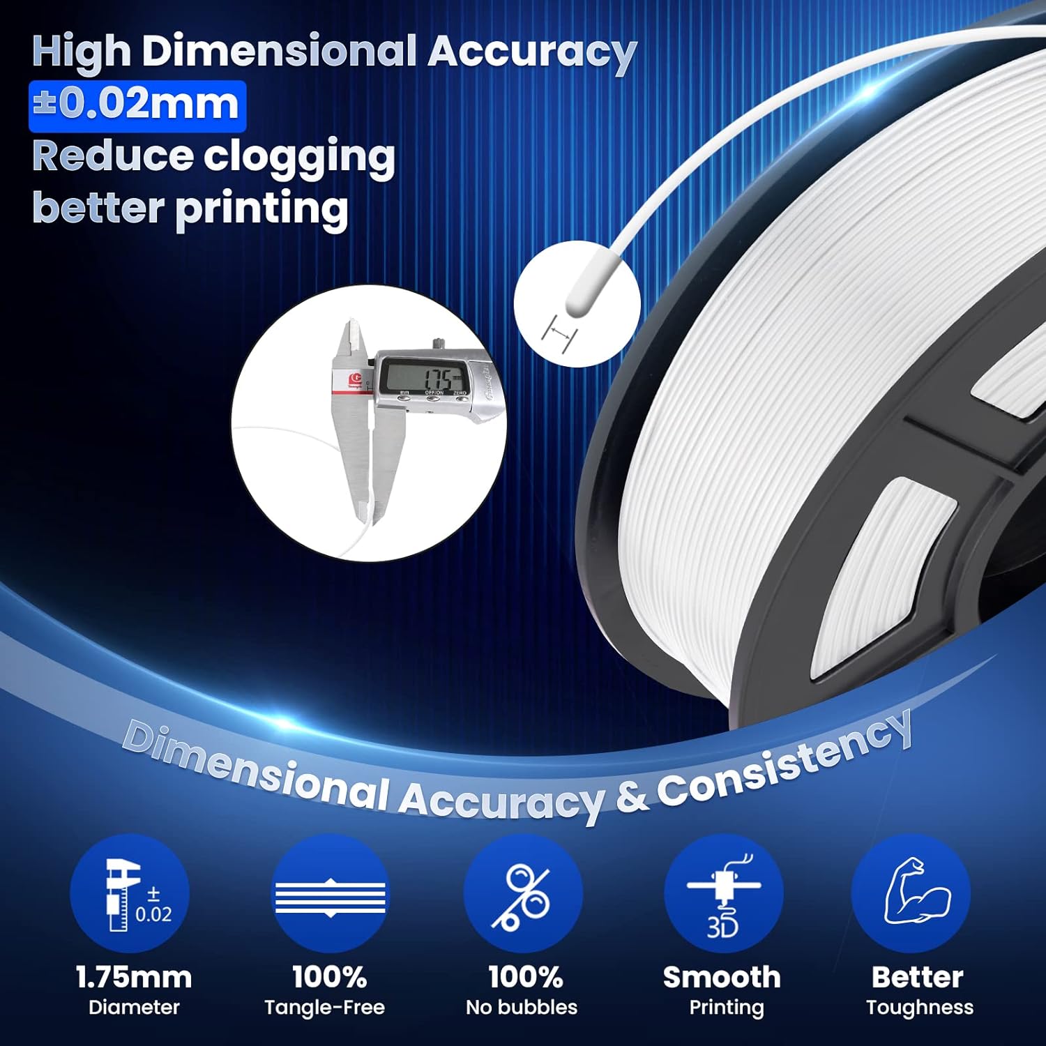 JAYO 3D PETG/PLA/PLA PLUS Prin - Pla Filament 1.75Mm ulasan dan harga