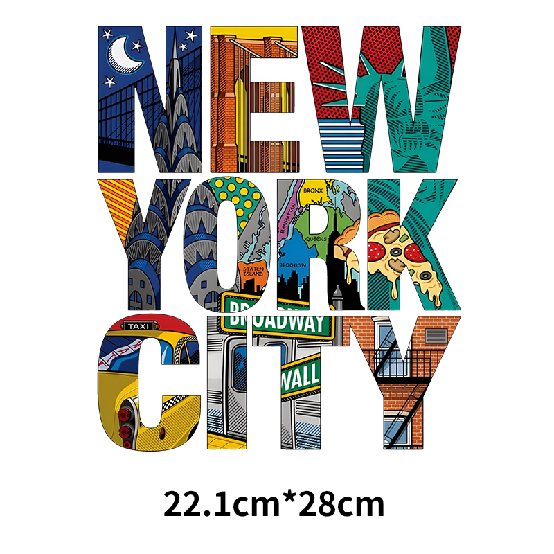 New York Letters DTF Heat Tran - 3D Printing York ulasan dan harga