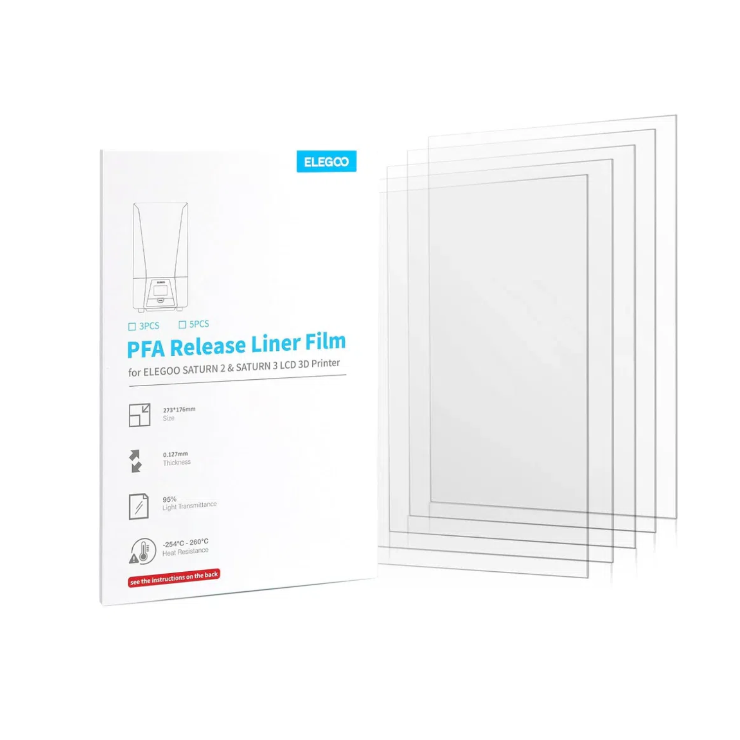 Film for ELEGOO PFA Release Li - 3D Printing Elegoo ulasan dan harga
