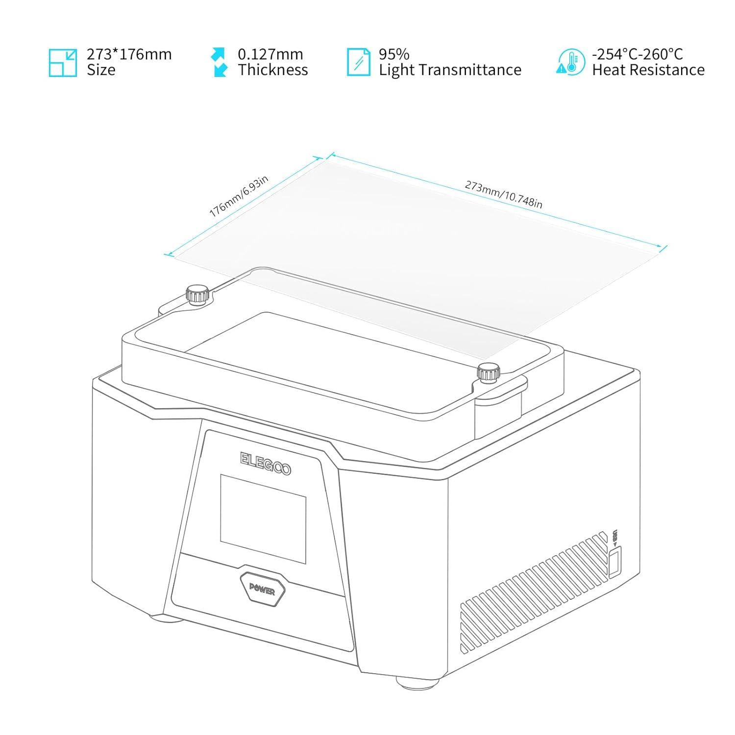 Film for ELEGOO PFA Release Li - 3D Printing Elegoo ulasan dan harga