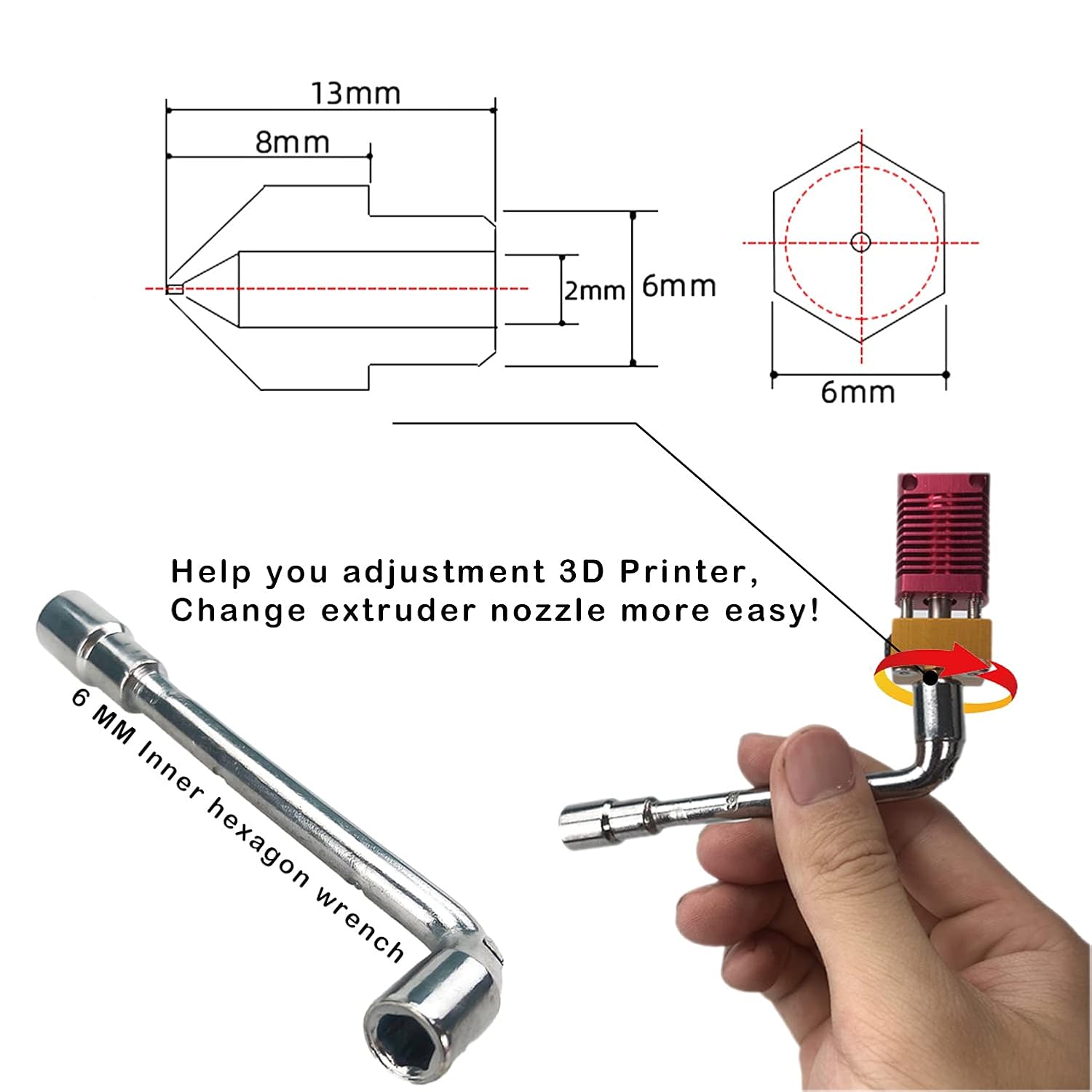 CREALITY 20 Pcs MK8 Brass Nozz - Creality Printer K1 ulasan dan harga