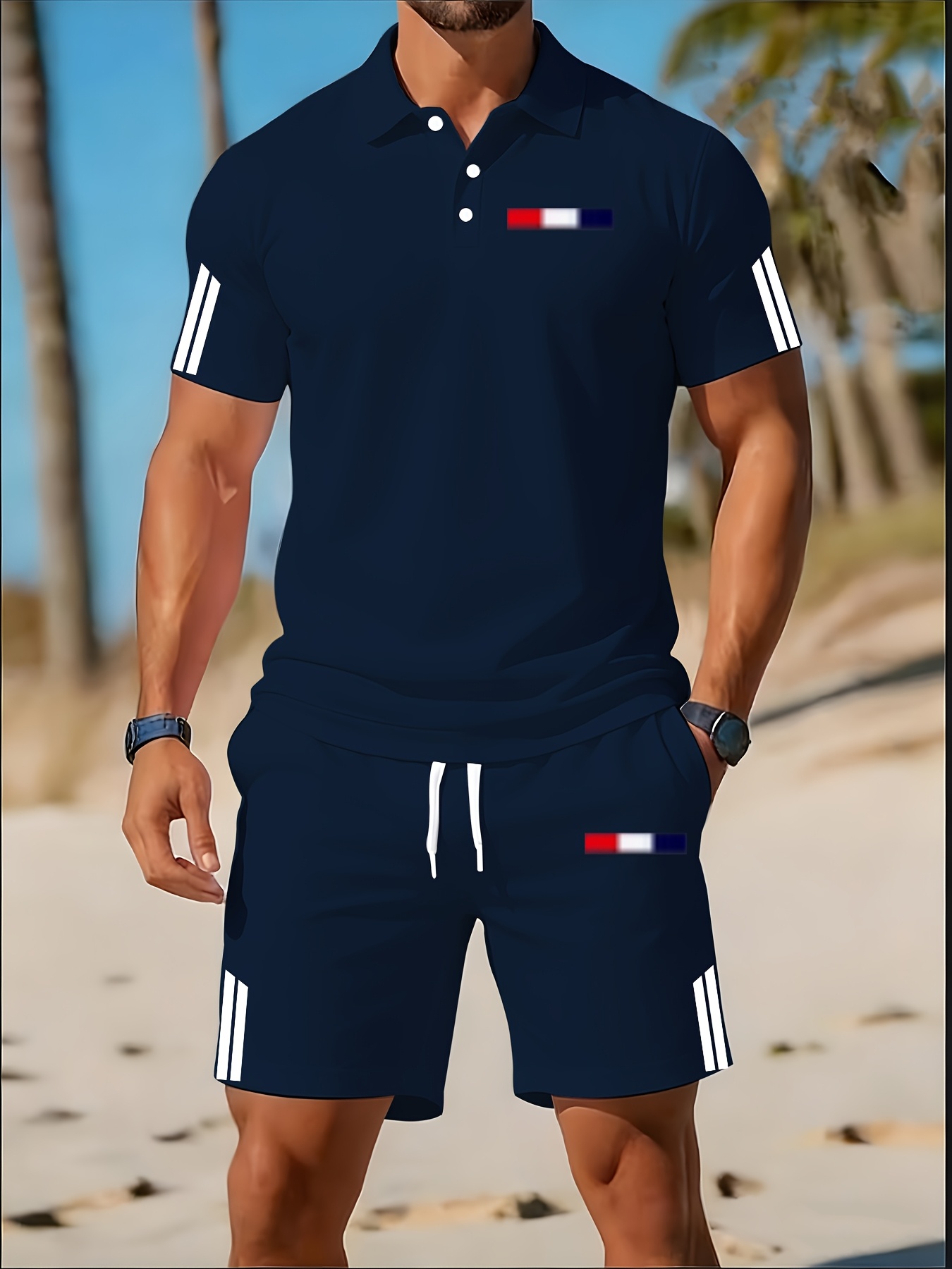 2026 Summer Men's Polo Shirt S - 3D Printing Design Free ulasan dan harga