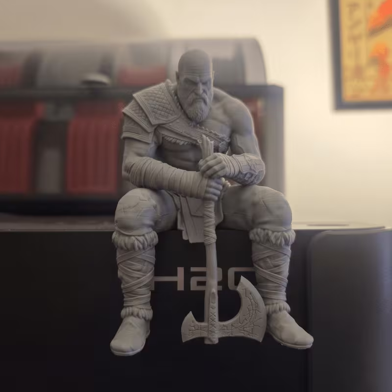 Nordic Warrior Sitting Figurin - 3D Printing Mockup ulasan dan harga