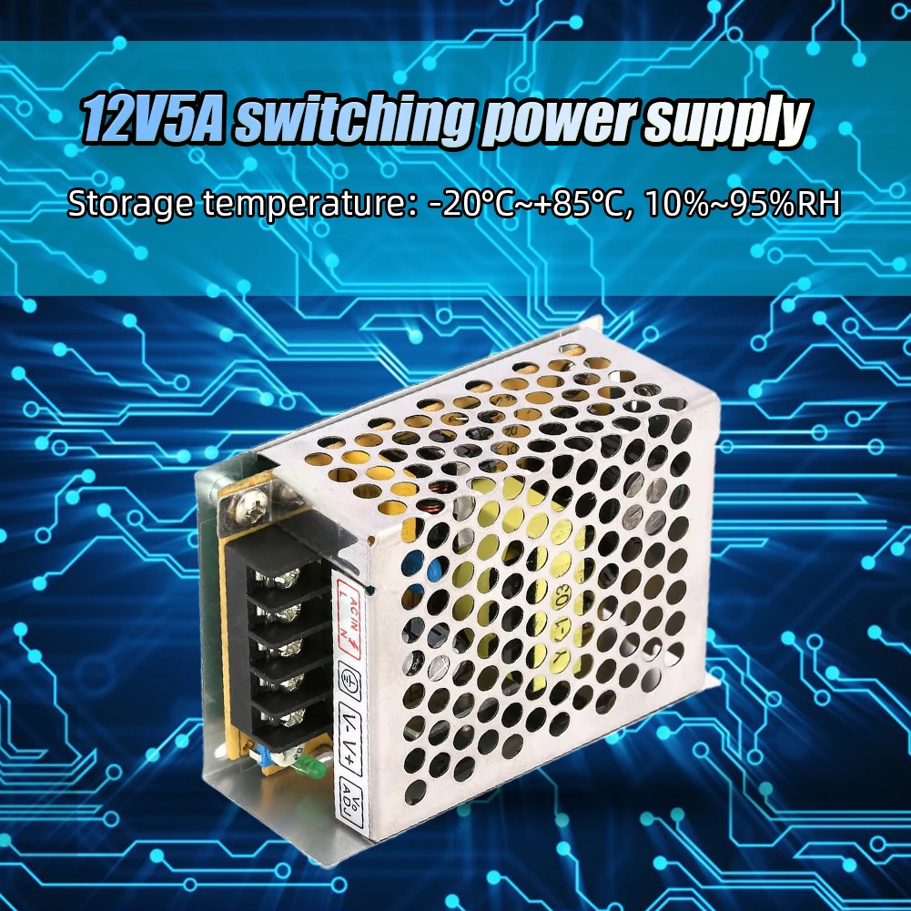 12V 5A Power Supply Adapter 60 - 3D Printer Power Supply ulasan dan harga
