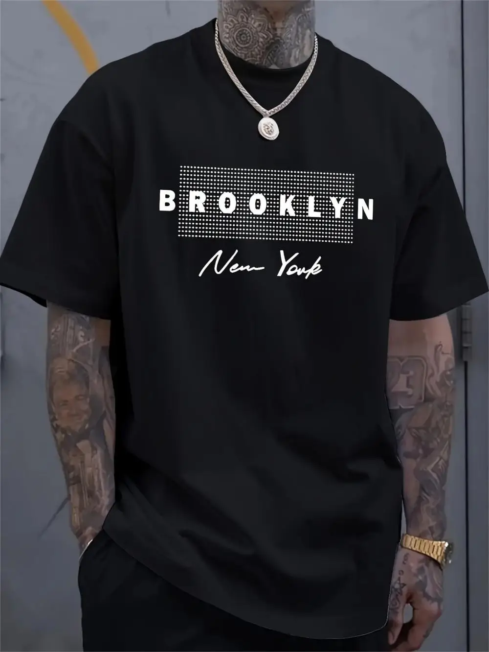 Men's New York Letter Printed  - 3D Printing York ulasan dan harga