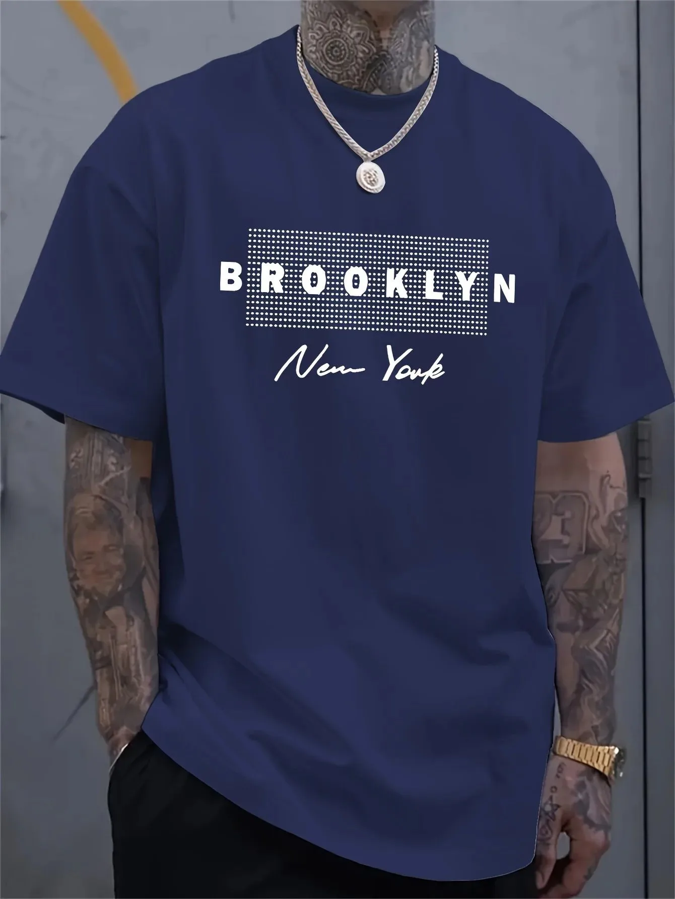 Men's New York Letter Printed  - 3D Printing York ulasan dan harga
