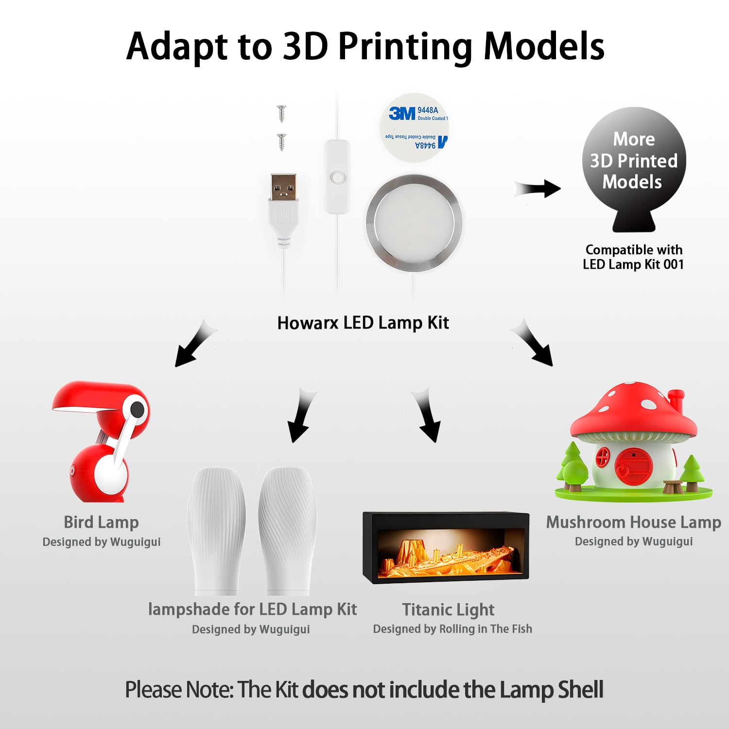 3D Printer LED Lamp Kit 001, F - 3D Printer Power Supply ulasan dan harga