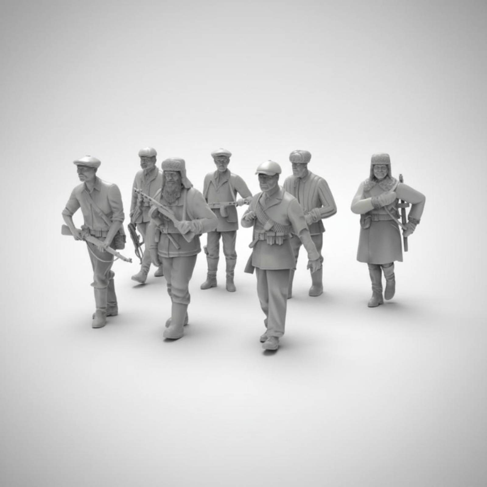 7 Pieces World War II Soldier  - 3D Printing Figure ulasan dan harga