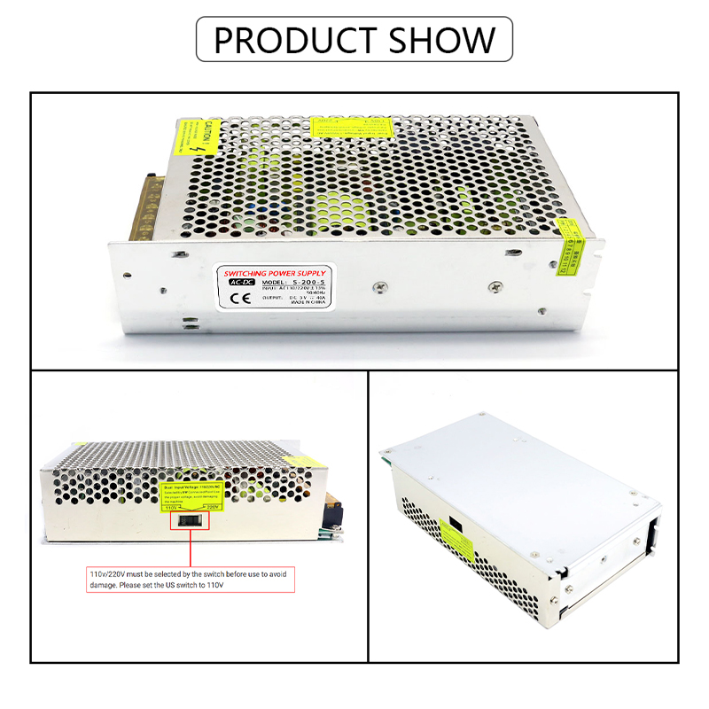 110/220V AC to DC 5V 40A 200W  - 3D Printer Power Supply ulasan dan harga