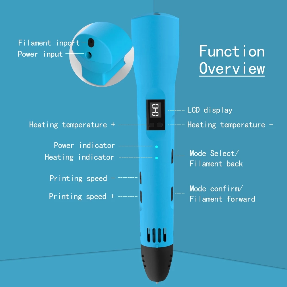 QCREATE 3D Printing Pen 1.75mm - Pla Filament 1.75Mm ulasan dan harga