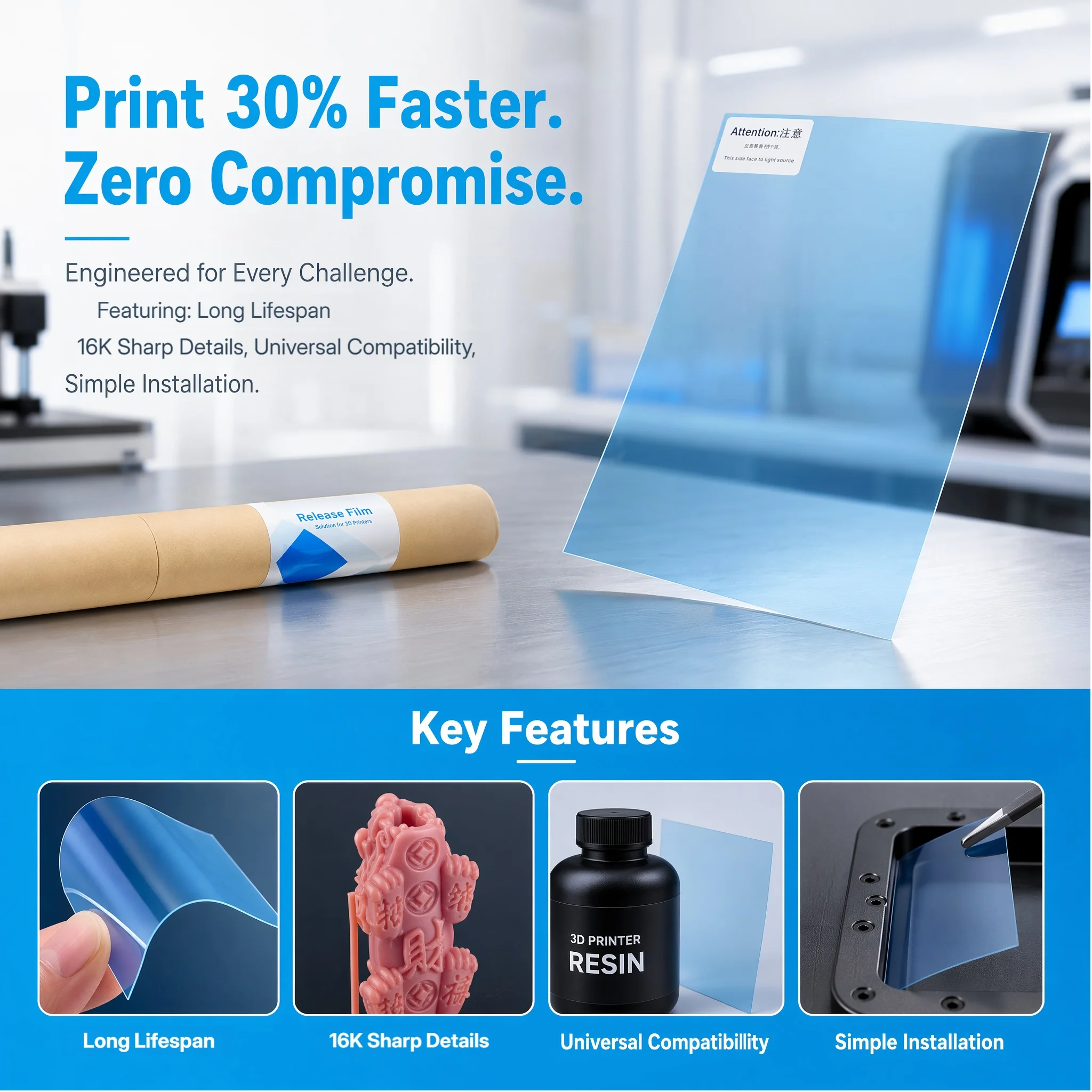 High Speed ACF Release Film Fo - 3D Printing Elegoo ulasan dan harga