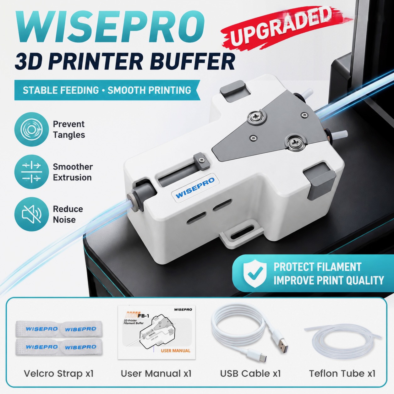 WISEPRO 3D Printer Filament Ta - Pla Filament 1.75Mm ulasan dan harga