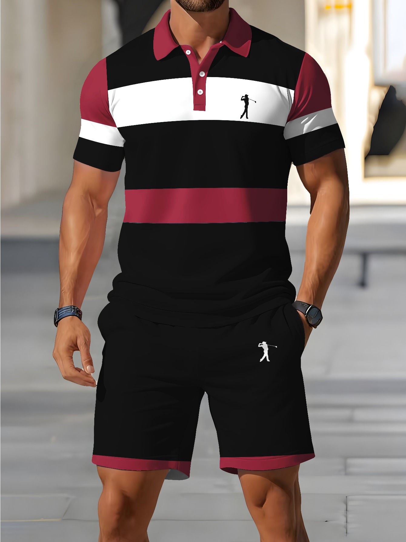 2026 Summer Men's Polo Shirt S - 3D Printing Design Free ulasan dan harga