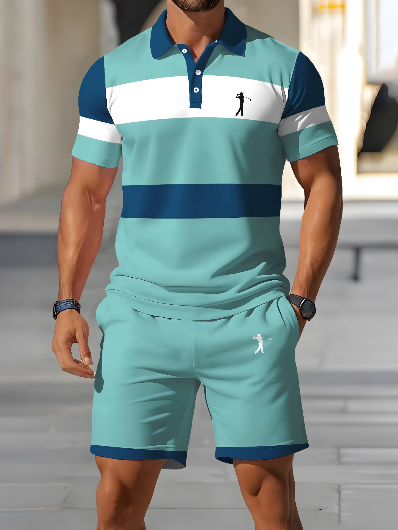 2026 Summer Men's Polo Shirt S - 3D Printing Design Free ulasan dan harga